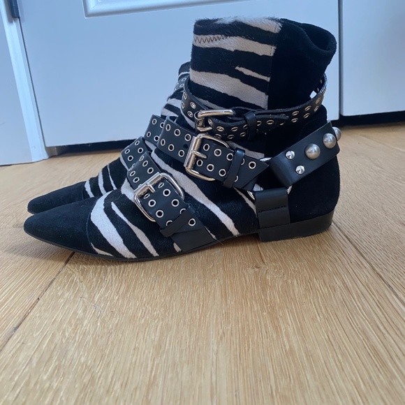 Isabel Marant. Rolling Zebra print pony hair boots. US 8 - Picture 3 of 5